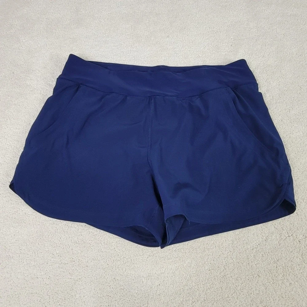 Lands' End NEW Womens 10 Deep Sea Navy Quick Dry Modest Board Swim Shorts